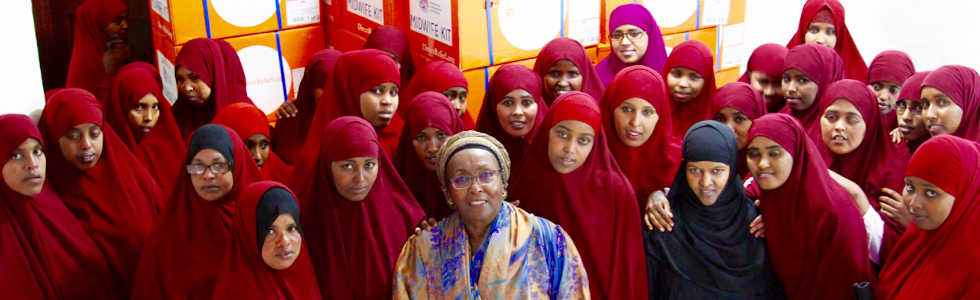 Edna with her Community Midwives - 11.06.2015